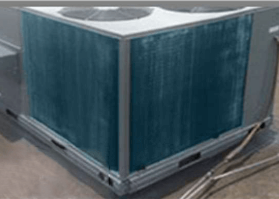 Fin coating on outside air handler