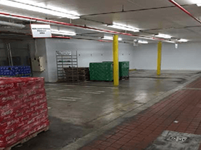 Inside the factory at Coca Cola Company